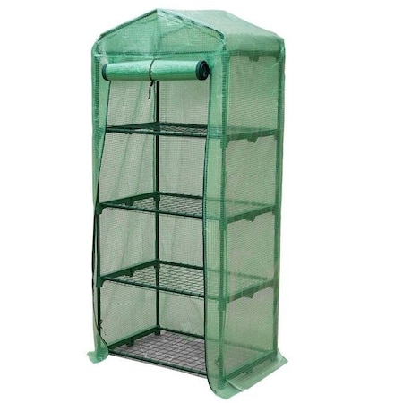 Genesis Genesis GEN-4PE 4 Tier Portable Rolling Greenhouse with Opaque Cover GEN-4PE
